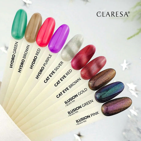 Claresa uv led gel polish 5ml farve alkymi - hydro rød