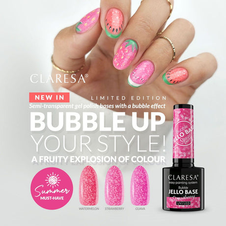 Claresa bubble jello base coat vandmelon 5ml