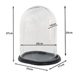Clayre eef klokkeglas 6gl3482 gennemsigtig 21x16x27 cm