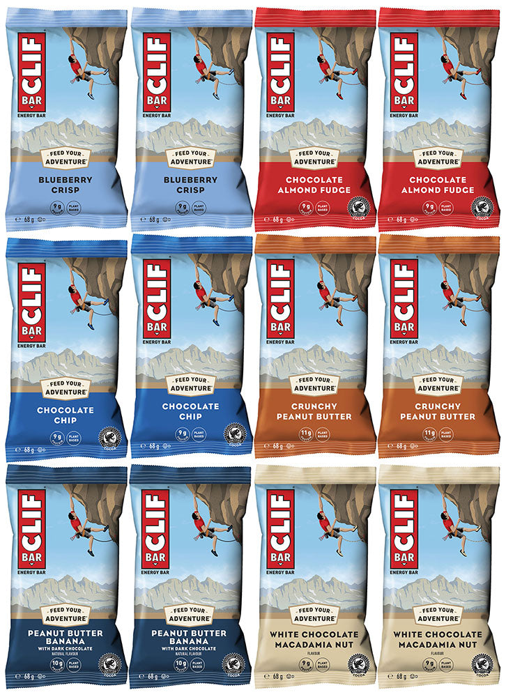 Clif bar energibar blandet 12x68g æske