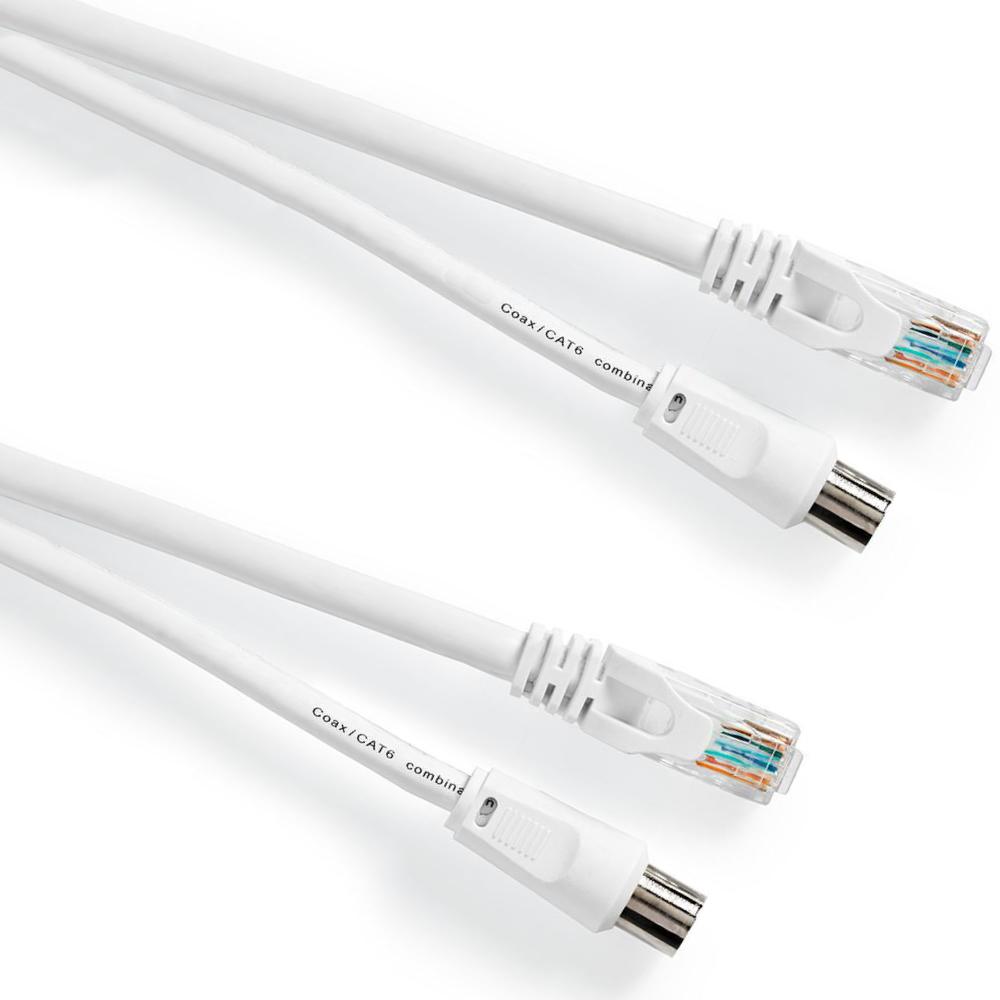 Abi coax + cat6 kabel - 1,5 meter