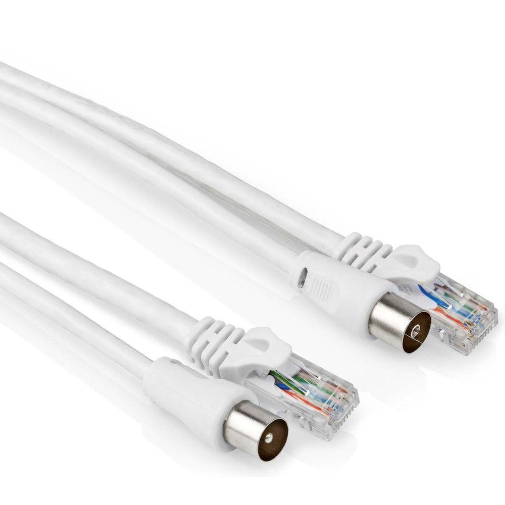 Abi coax + cat6 kabel - 1,5 meter