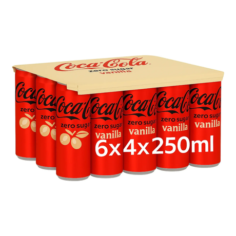 Coca-cola zero vanilla blik (24x 25cl)