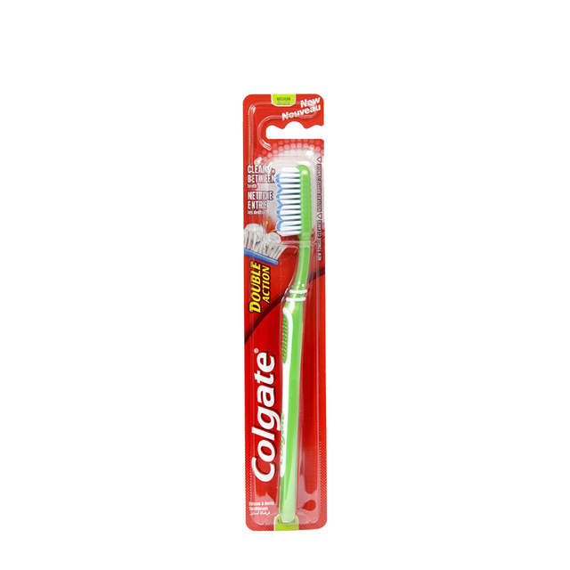 Colgate tandbørste dobbeltvirkende medium