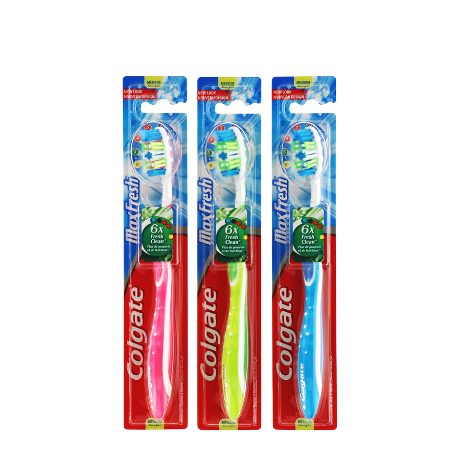 Colgate tandbørste max frisk medium