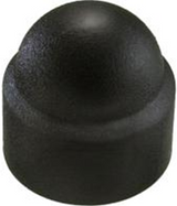 Connex dæksel hexagon m6 plastic 10 sort - ky4210027