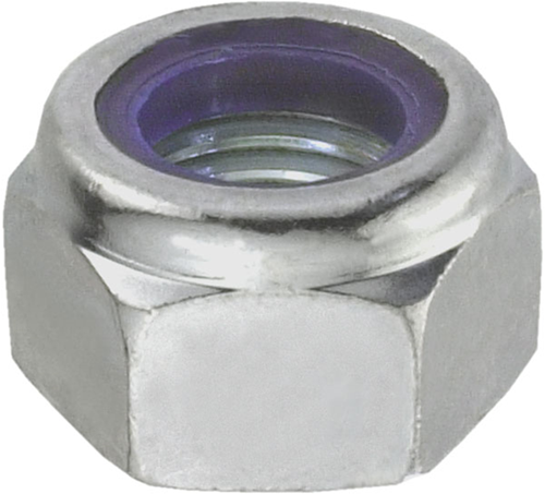 Connex låsemøtrik + nylonring m5 24stk rustfrit stål-a4 - dy4910005