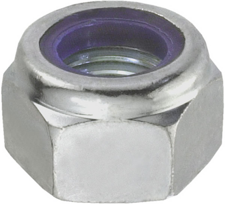 Connex låsemøtrik + nylonring m5 24stk rustfrit stål-a4 - dy4910005