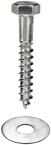 Connex trægevindbolt+sr 10x40 spand 20stk - b30161