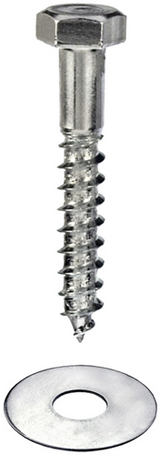 Connex trægevindbolt+sr 10x40 spand 20stk - b30161