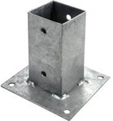 Connex stolpeholder på plade 71x71x150 vvz - hv4273