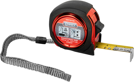 Connex målebånd 3m abs 16mm euro kalibrering - coxt701163