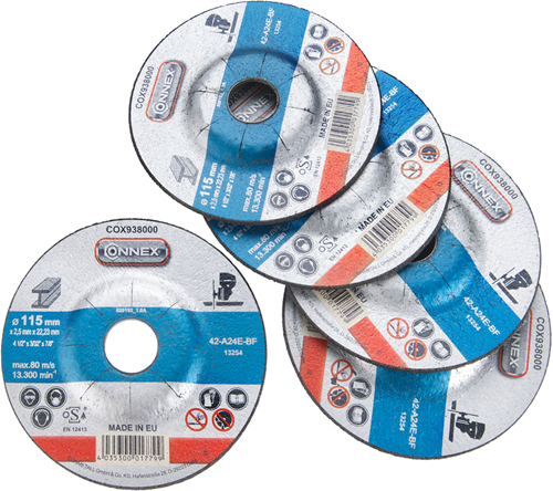 Connex sæt 5x metalslibeskive 115mm - cox938005