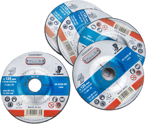 Connex sæt 5x metalslibeskive 125mm - cox938006