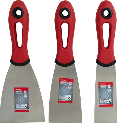Connex sæt spartel 40 60 80 mm rustfrit stål - coxt880330