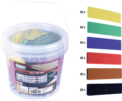 Connex justerkilesæt plastik 300 dele - b34300