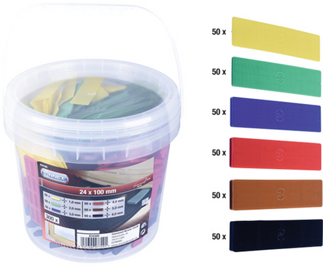 Connex justerkilesæt plastik 300 dele - b34300