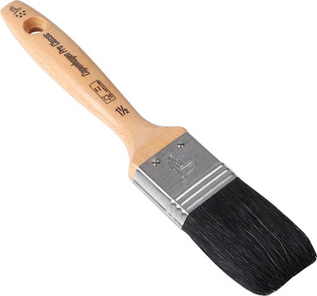 Copenhagen pro classic platte kwast - maat 1.5 - zwart chinees varkenshaar - fsc houten steel - 23.202.15
