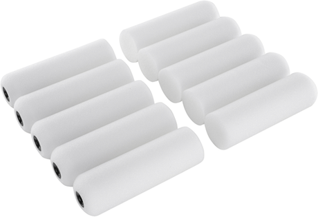 Copenhagen pro topcoat rulle - skum - super fin - beslag side rund - 11 cm - 10 stk.