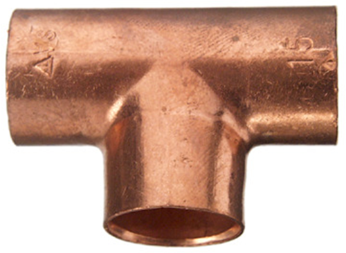 Cornat cu-lodde tee 15 mm (10 stk) - t563015