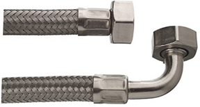 Cornat vaskemaskine tilførselsslange 2m50 rustfrit stål - t357216
