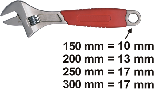 Connex engelsk nøgle 250mm (10'') - cox550110