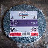 Connex sæt 5x slibeskive rustfrit stål 230mm - cox938038