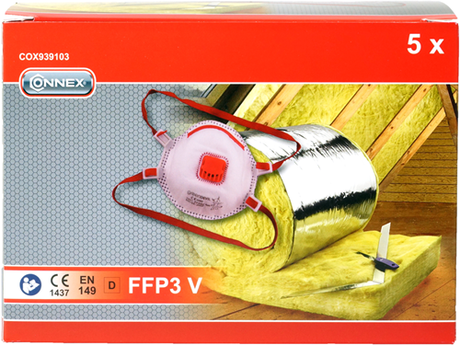 Connex støvmaske ffp3v en149 5 stk - cox939103