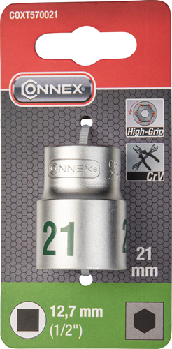 Connex 1 2 topnøgle 21mm - coxt570021