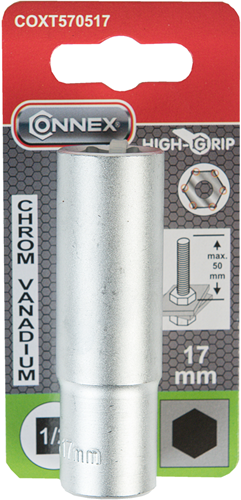 Connex 1 2 topnøgle 17 mm lang - coxt570517