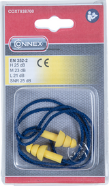 Connex ørepropper silikone + ledning 25db 2stk - coxt938700