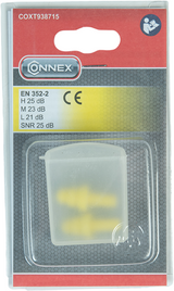 Connex ørepropper silikone 25db boks 2stk - coxt938715