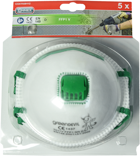 Connex støvmaske ffp1v en149 5 stk - coxt939112