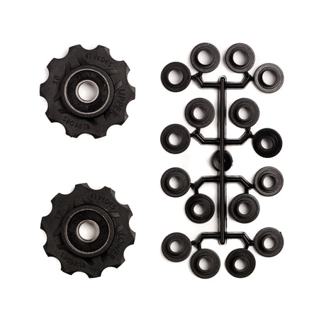 Derailleur -hjul 10 tænder 8s sorte 2 stykker