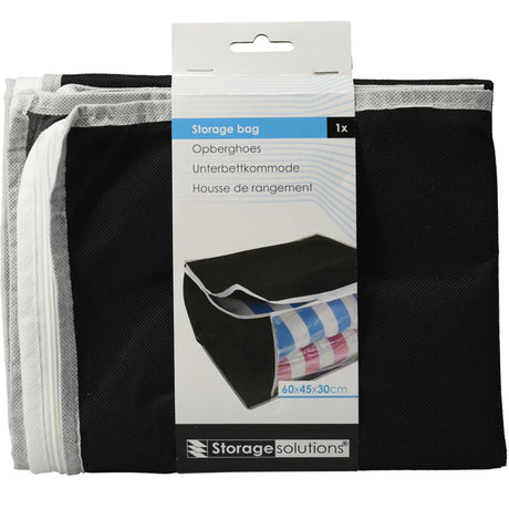 Storage solutions opberghoes zwart 60x30x45cm