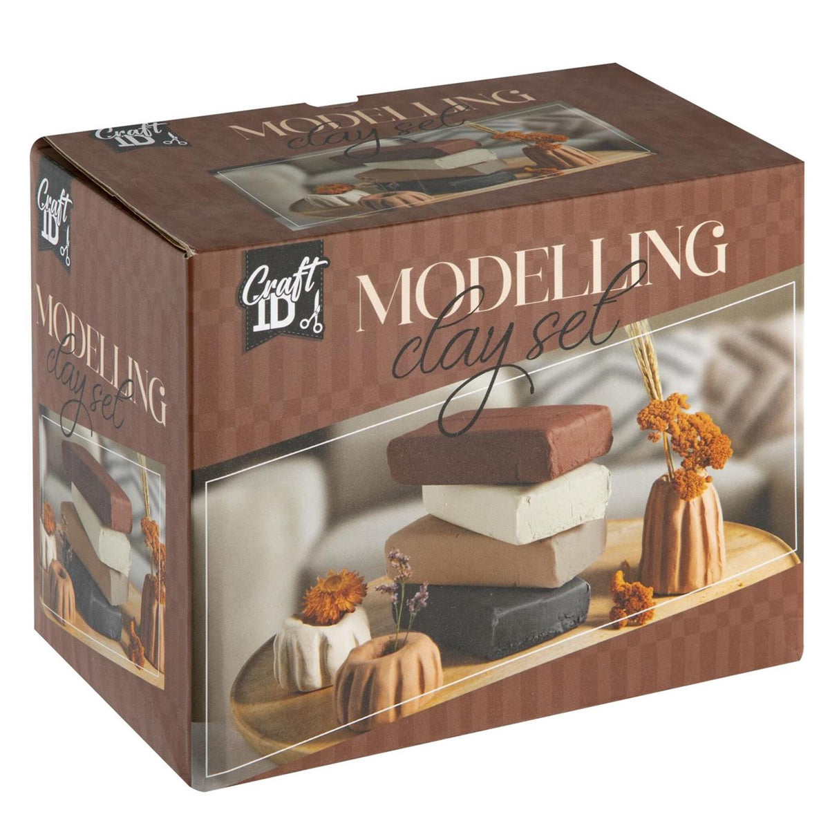 Craft id modellering ler - 4 stk.