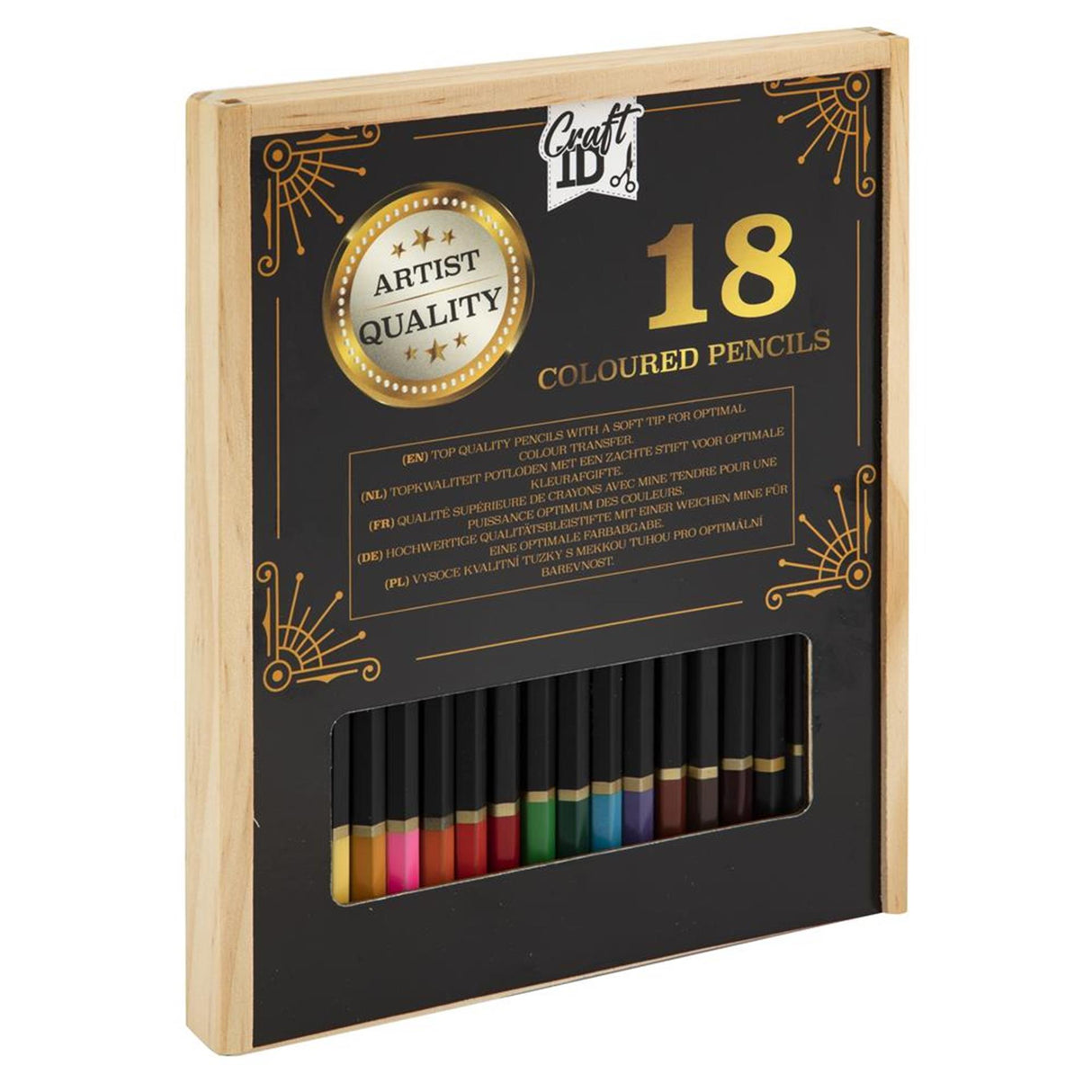 Grafix professionelle farveblyanter, 18 stk.