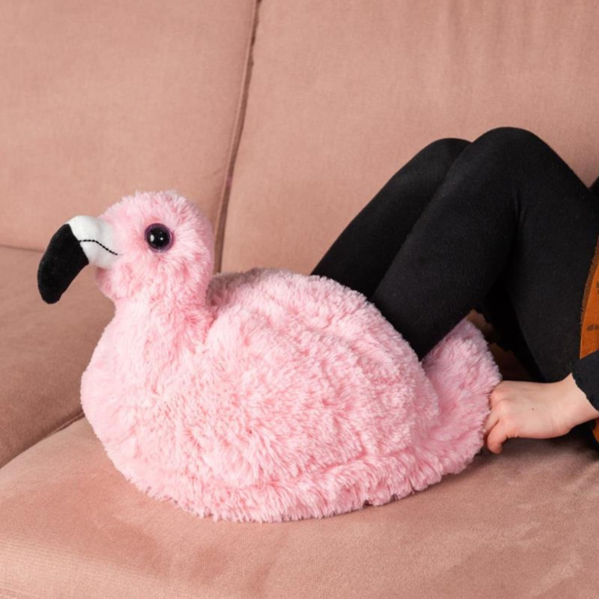 Noxxiez hyggelig fodvarmer flamingo 35x25cm