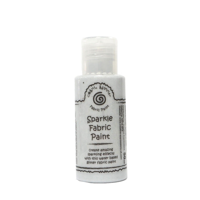 Kosmisk shimmer • stofmaling sparkle silver shine 50ml