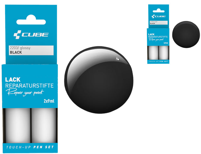Cube touch-up pen sæt sort