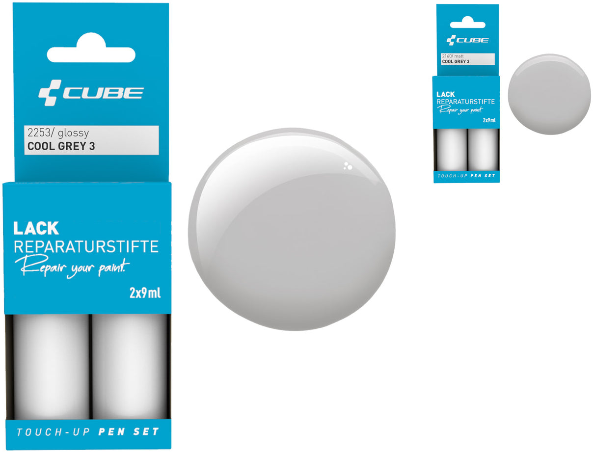 Cube touch-up pen sæt cool grey 3