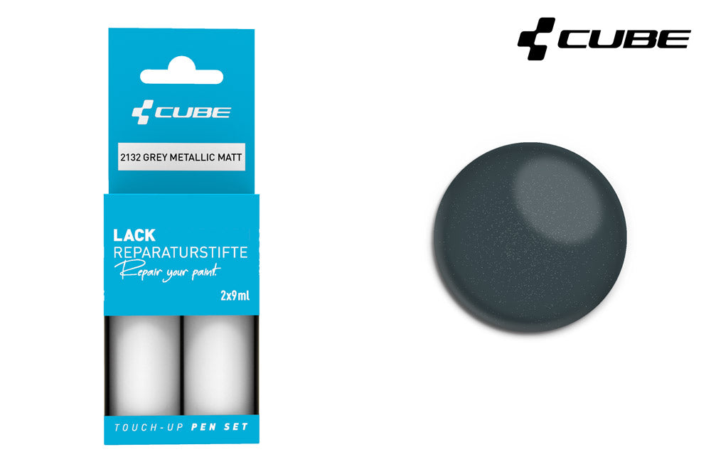 Cube touch-up pen sæt grå metallic mat