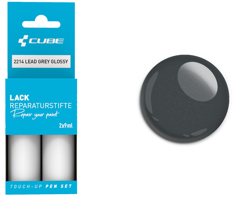 Cube touch-up pen sæt bly grå blank