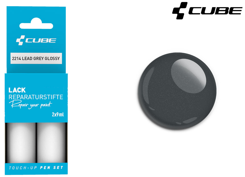 Cube touch-up pen sæt bly grå blank