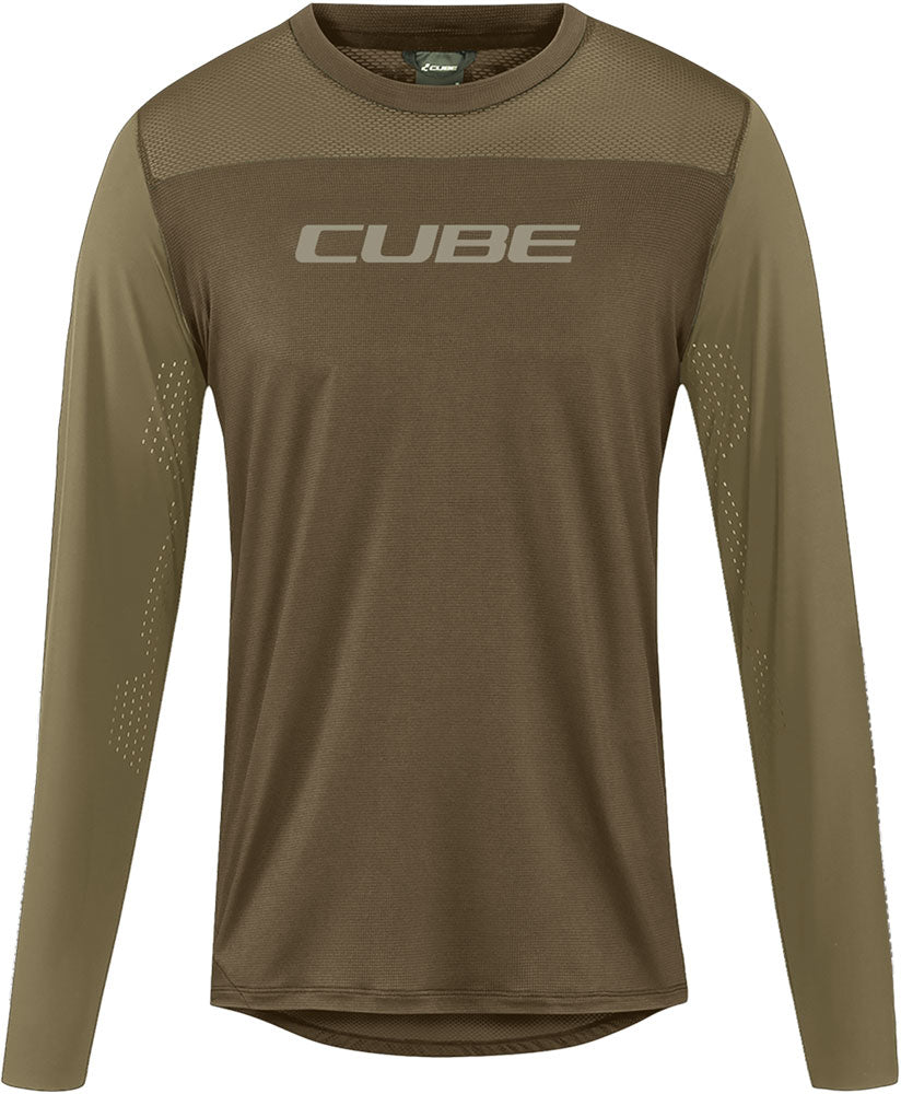 Cube rund hals pro tm - mtb langærmet jersey