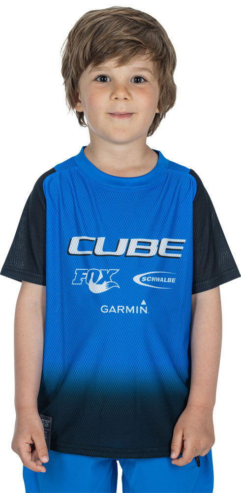 Cube vertex rookie x action team - mtb-trøje til børn