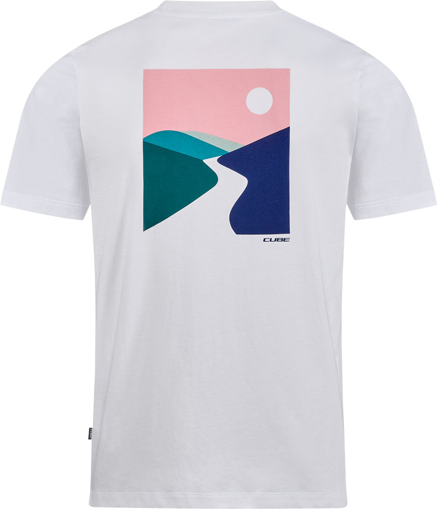 Cube økologisk solnedgang - t-shirt