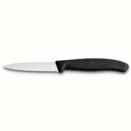 Victorinox skærekniv takket sort