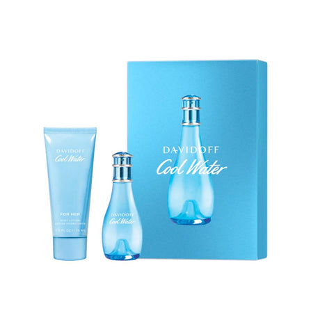 Davidoff coolwater kvinde gavesæt eau de toilette spray 30ml + body 75ml