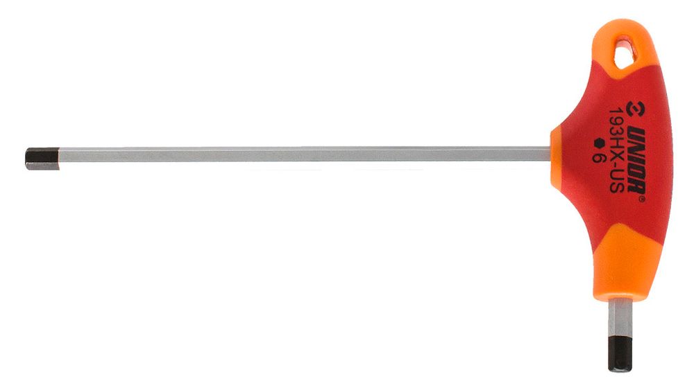Unior sekskantnøgle t håndtag 193hx-us 10mm - grå